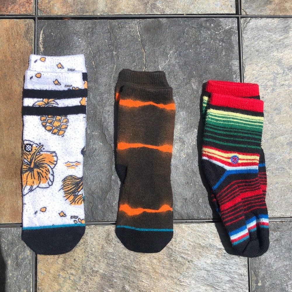 Three (3) Pairs Baby Stance Socks